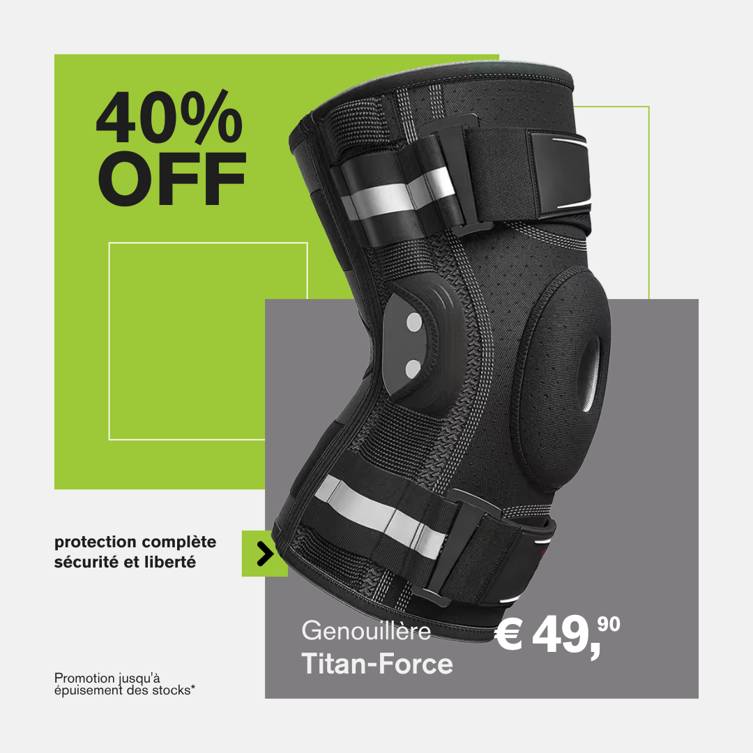 Protection orthopédique articulée du genou | Genouillère Titan-Force