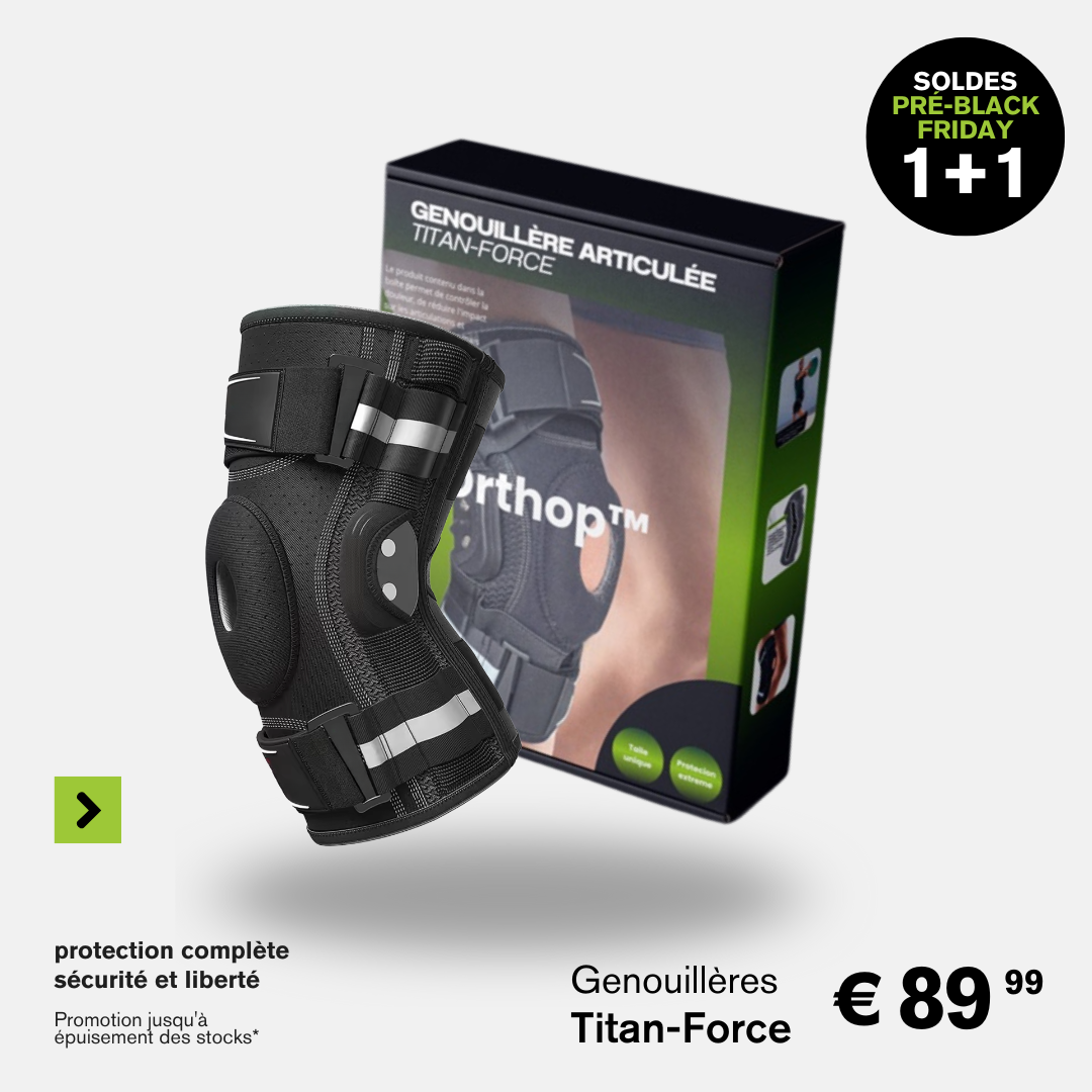 Genouillère Articulée avec Technologie Gel Pad | Titan-Force (1 acheté = 2 offerts)