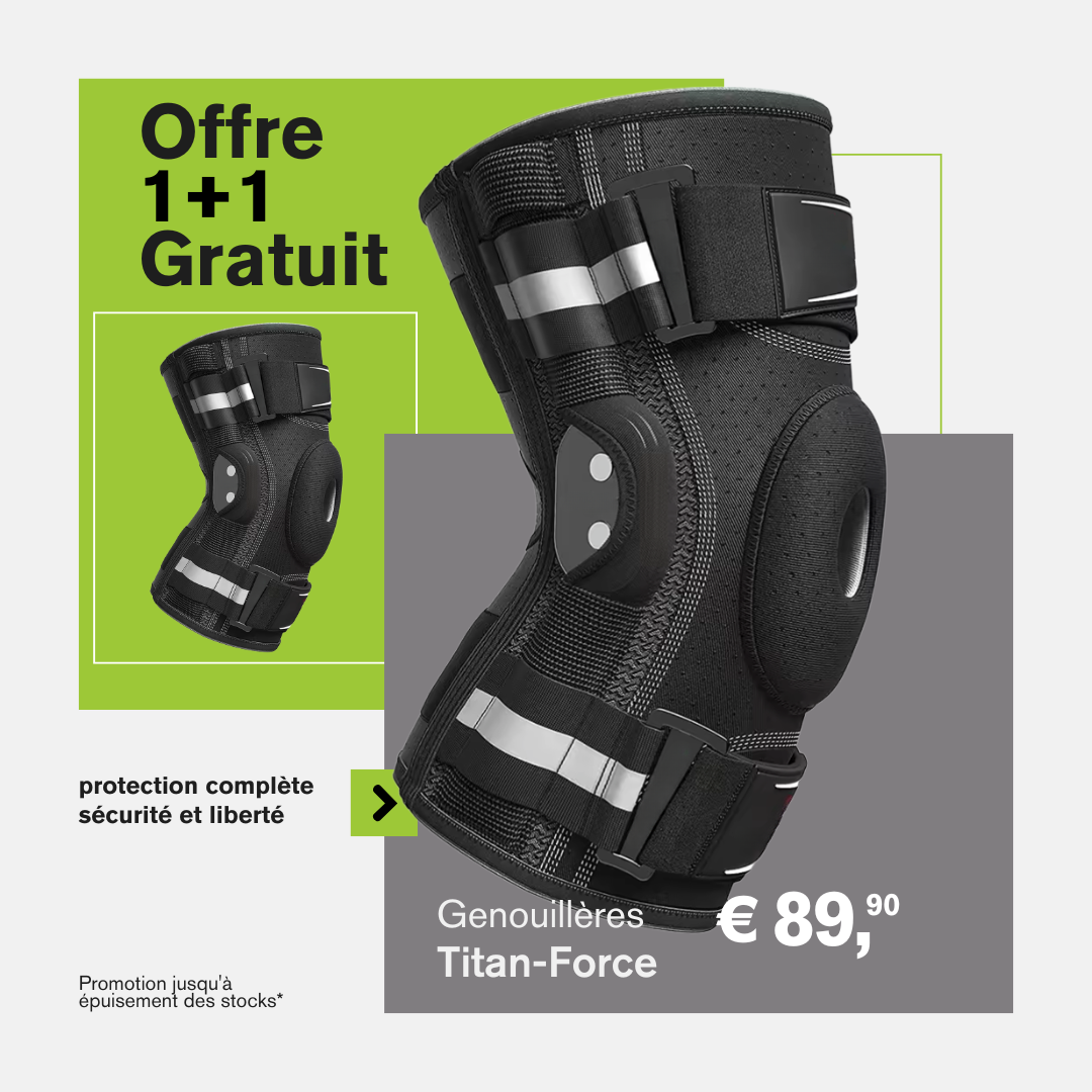 Genouillère Articulée avec Technologie Gel Pad | Titan-Force (1 acheté = 2 offerts)