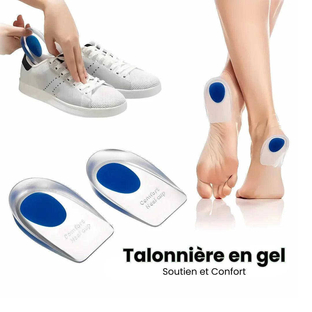 Talonnette en Silicone Confort Plus – Absorption des Chocs & Protection du Talon au Quotidien