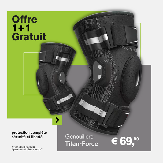 Genouillère Articulée avec Technologie Gel Pad | Titan-Force (1 acheté = 2 offerts)