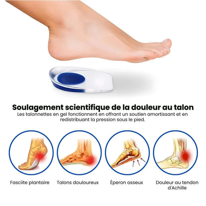 Talonnette en Silicone Confort Plus – Absorption des Chocs & Protection du Talon au Quotidien